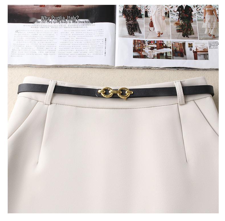 Women's High Waist Slimming Professional Slit Skirt - Autumn/Winter 2025 Fashion