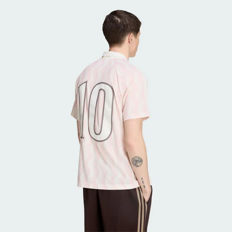 adidas Men's Wave Pattern Casual Polo T-shirt