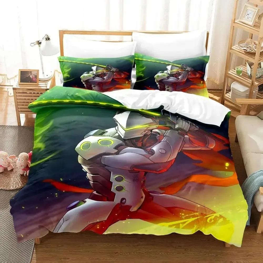 Game Cool Dragon Blade Genji by Bedding Set Single Twin Full Queen King Size Bed Set Adult Kid Bedroom Duvet Cover Sets Anime
