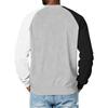 Herren Rundhals Raglanärmel Fleecefutter Dick Einfarbiges Sweatshirt