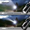 Multi-functional LED Flashlight: Magnetic, White Laser, Telescopic Zoom, Digital Display, Outdoor Handheld Work Light