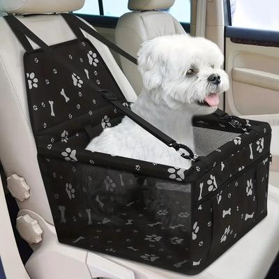 Pet Car Seat Hammock - 1/2pcs Universal Dog & Cat Car Mat with Seat Belt Anchor, Non-Slip Bottom & Breathable Mesh - Waterproof