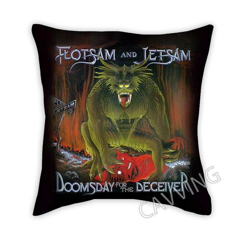 

Flotsam и Jetsam Rock 3D-печатные декоративные наволочки из полиэстера Декоративные наволочки Бросок Чехол для подушки Квадратные наволочки на молнии Подарки для фанатов