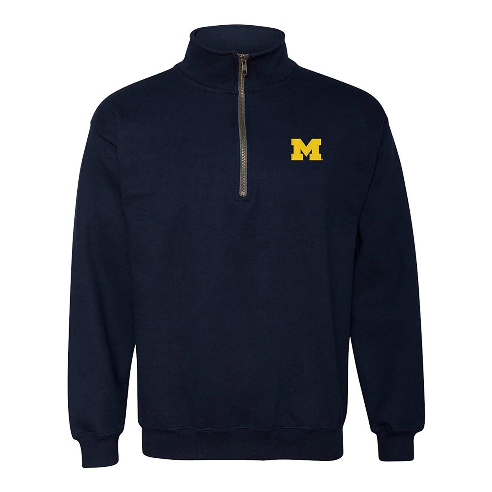 Michigan Wolverines Primary Logo Quarter Zip 4XL