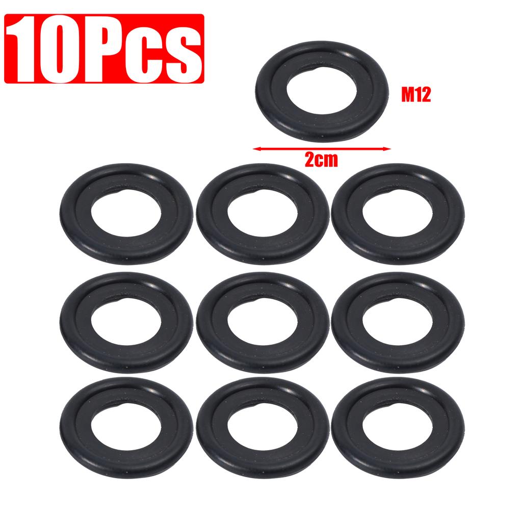 Rubber Gasket Oil Drain Screw Gasket for Automotive Oil Pan Replacement Parts Protects Against Dirt for Chevrolet Ford M12/M14
