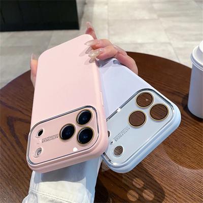 Liquid Silicone Matte Solid Phone Case for iPhone 17 Air 16 15 Pro Max 14 Plus 13 Large Window Camera Protection Cover Funda