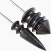 2pcs/set Pointed Tip Leather Burnishing Tool Leather Edge Burnisher Leather Slicker Tool Set Burnishing Wheel of Supplies