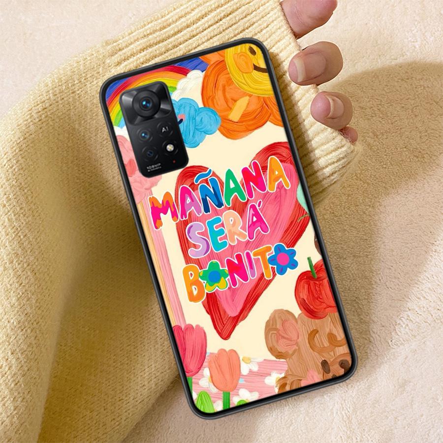 Karol G M-Manana Sera B-Bonito Phone Case For Redmi Note 13 14 15 Pro Plus 12 13C 12C 15C 9 10 10C 9T 9C 9A TPU Soft Cover Clear