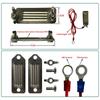 Conector de Cinta para Valla Eléctrica Clip Único/2 Clips Clip de Acero Inoxidable Conector de Cinta Eléctrica Para Granja Animales Cabras