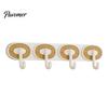 Decorative Storage Hook Adhesive Hook, Load-Bearing Wall Hanger, with High-Adhesive Backing Heavy Duty Retro Style for Bathroom Kitchen Entrance Hall