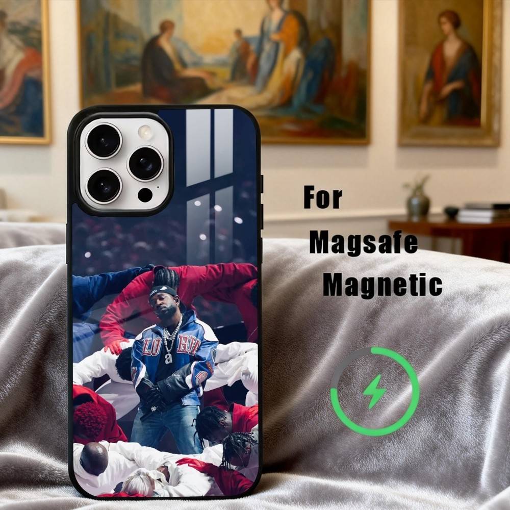 K-Kendrick-K Rapper L-Lamar-R Phone Case For iPhone17,16,15,14,13,12,11 Plus,Pro Max Magnetic For Magsafe Wireless Charging