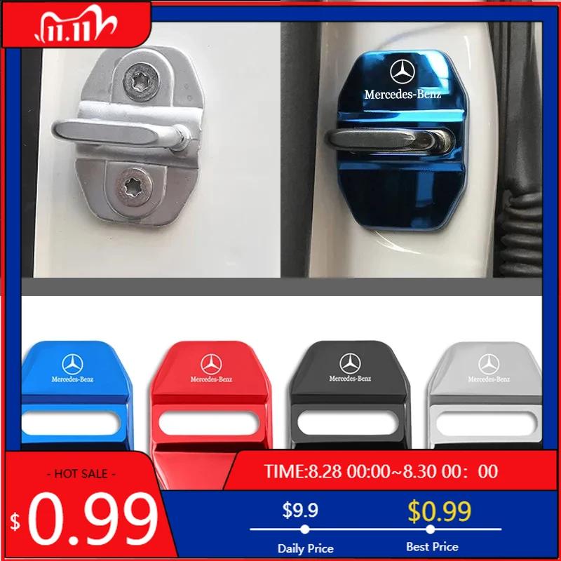 GLC GLB 4 szt. 3D Pokrowce na zamki drzwi samochodowych Akcesoria Do Mercedes Benz AMG W206 W204 W205 W212 W213 W221 W222 W223 W251 W464 W240 W2