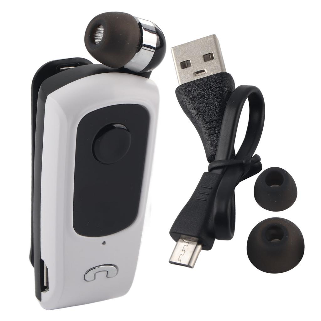 F920 Sports   Headset Earpiece Retractable Hands  Earphone (Black)