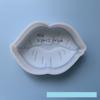 Silicone Lip Shape Silicone Mould White Car Freshie Silicone Mould   Making Soap