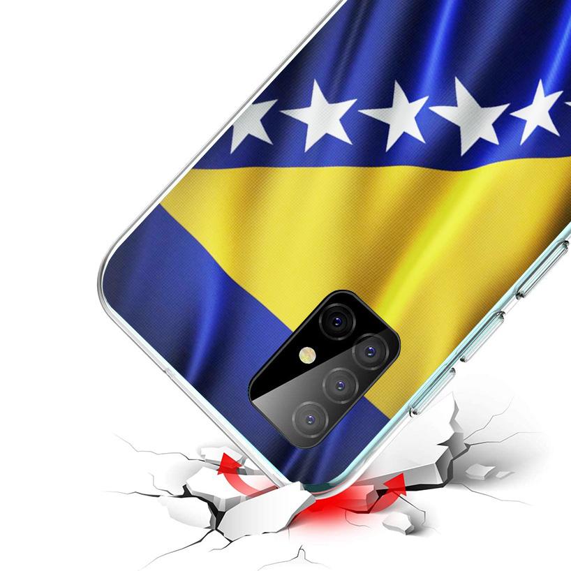 Bosnia And Herzegovina Flag Phone Case For Samsung Galaxy A52 A32 A22 A12 A02S A50S A30S A51 A31 AA71 Note 20 Ultra 10 S10 Plus