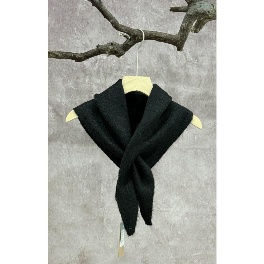 Triangle Scarf Scarf Solid Color Shawl Cape Autumn and Winter Women's High-end Shawl Blanket Warm Small Cape Cape