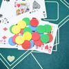 100 Chips & 10 Dices Set - 19mm Opaque Plastic Color Learning Counters Mini Poker Chips Game Tokens, Party Game Prop JXB