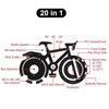 1 Pc 20 In 1 Bicycle Multitool Card Survival Gadgets Keychain Utility Pocket Tool Multifunctional Outdoor Camping Tool