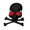 D5BE Skull Metal Stickers Motorcycle Badge Skull Car Emblems for Car & Motorcycles Enhances Your Ride with Unique Design