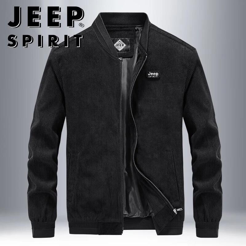 JEEP SPIRIT Men's Stand Collar Casual Outdoor Jacket