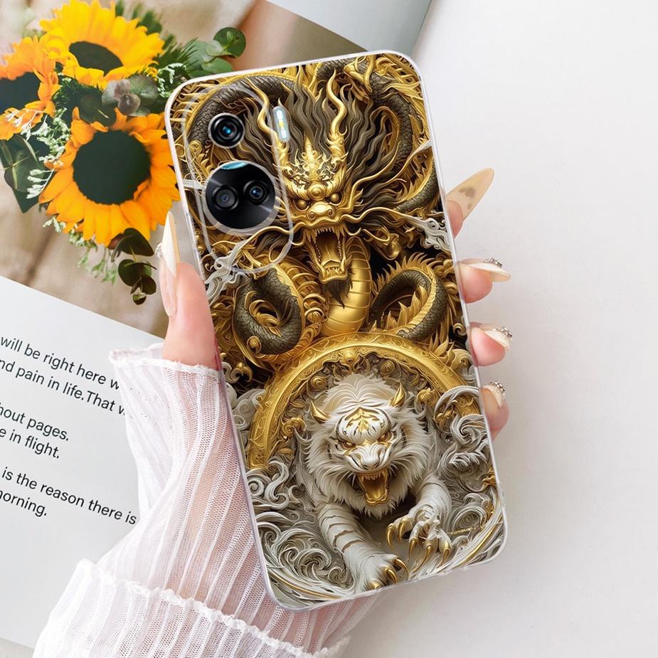 For Honor 90 Lite Case CRT-NX1 Stylish Bow Flowers Painted Cover Soft Slim Phone Case For Honor 90 Pro Honor90 Lite 90Pro Fundas
