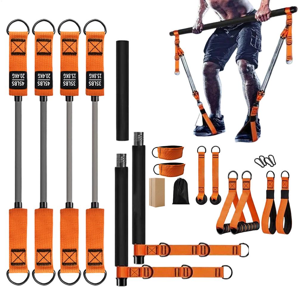 

Pilates Bar Kit Body Shaping Exercise Equipment Portable Pilates Equipment For Shoulders Waist Legs Apartment Dwellers