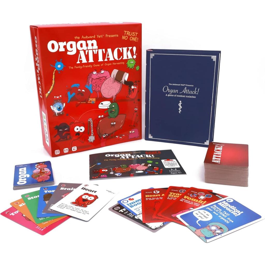 Organangriff Lustiges Familienkartenspiel Anatomie- und Organ-Themen-Partyspiele