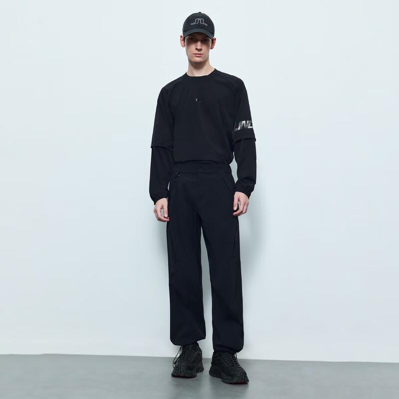 J.Lindeberg Men's Loose Fit Technical Tailored Long Pants