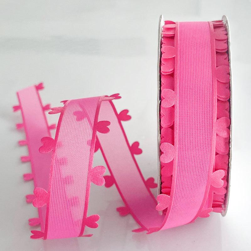 2,5 cm Nou Panglică de Dragoste de Ziua Îndrăgostiților Cutie Cadou DIY Accesorii Lucrate Manual Panglică 3,8 cm Fundă Pliată Material Panglică Fundă Panglică DIY Floare Lucrată Manual