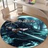 Personalized Demon Slayer Round Chair Office Rug - Perfect for Mat, Office Chair & More - Ideal Gift for Birthdays and Holidays