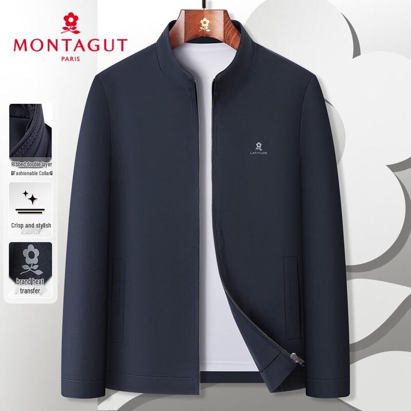 

MONTAGUT Men s Spring/Autumn Stand-Collar Water-Repellent Windproof Jacket 3XL