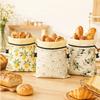 Lock Closure Bread Storage Bag Linen Cotton Beeswax Coated Bags New Sourdough Bread Bag  for Baking