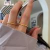 18K Gold Plated Personalized 3D Geometric Lattice Ring - Cool & Fashionable Style