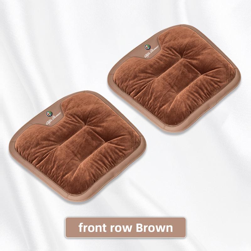 Winter Plush Car Seat Cushion Keep Warm Auto Seat Cover For Alfa Romeo Giulietta Mito 159 Giulia Stelvio 156 147 Tonale Brera YY1