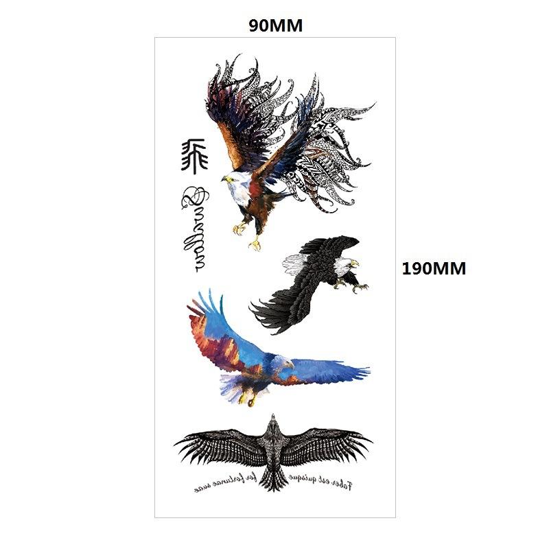 English Tattoo Sticker Feather Red Lip Totem Arm Circle Set Simulation Waterproof Tattoo Sticker