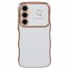 For Samsung Galaxy A54 5G Case Love Hearts TPU Phone Cover Curly Wave Frame Large Window