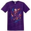 Robot Skull T Shirt Neon Lightning Cyberpunk Glitch Art Graphic Tee Unisex Style