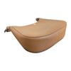 Tory Burch Emerson Minimalist Casual Zipper Opening Textured Leather Crescent Bag Women Shoulder Bag Brown 137417-909