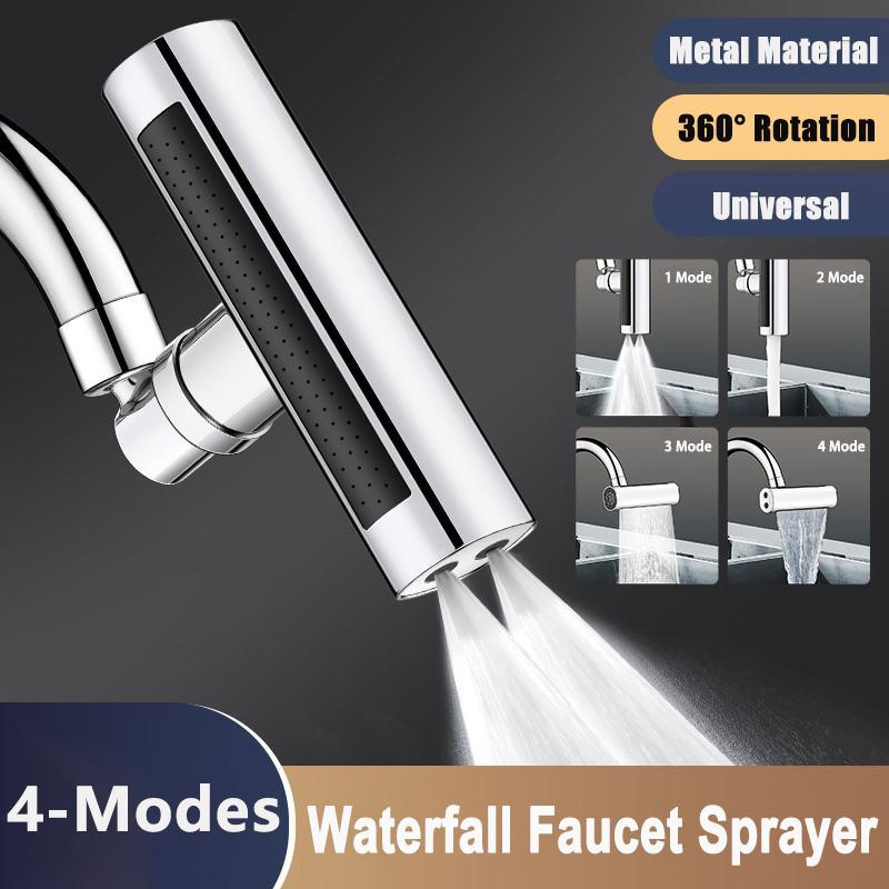 

Kitchen Faucet Waterfall Stream Sprayer Head Sprayer Filter Diffuser Water Saving Nozzle Faucet Connector Mixers Tap Accessories серебряный