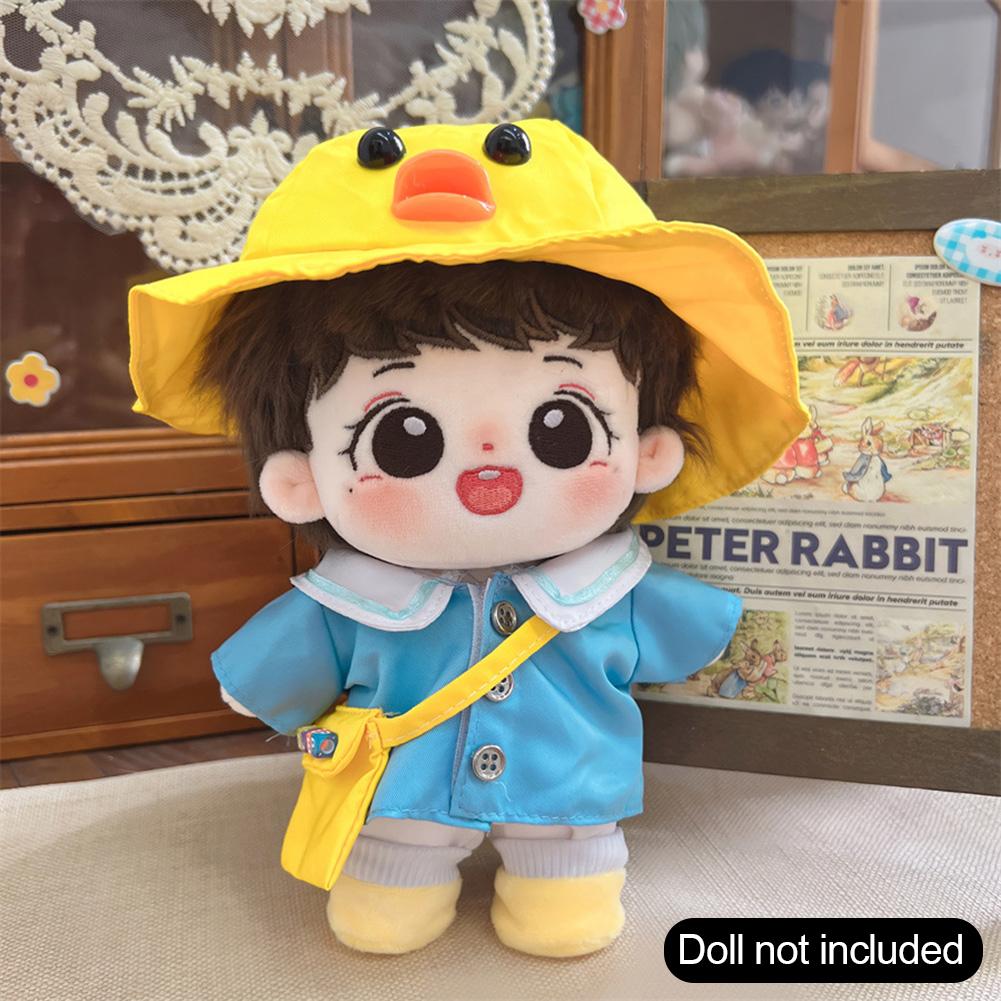 20CM Baumwollpuppen-Overalls Cartoon Plüschpuppen-Ersatzoutfit Spielhauszubehör Mini-Kleidung