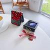 Cute Bowknot Plaid PU Leather Wrist Strap Phone Case for Samsung Galaxy Z Flip 6 5 4 3 5G Hinge Protection Shockproof Cover