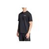 Adidas National Geographic Graphics Quick-Dry Sports Casual Pullover Short-Sleeve T-Shirt with Drop Shoulder Unisex Tops Black IX6565