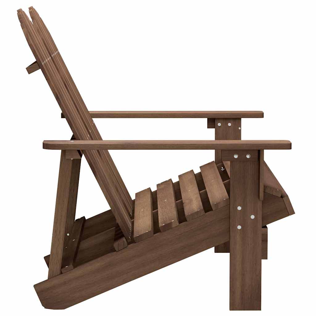 Vidaxl 2-Seater Adirondack Garden Chair, Fir, Brown