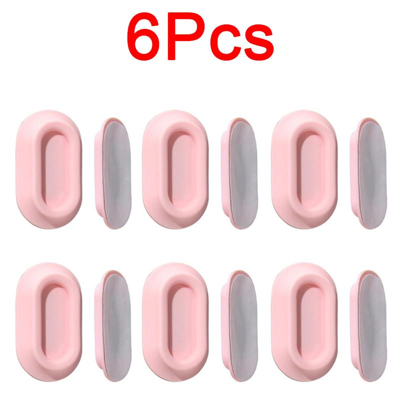 6 Pack Magnetic Remote Control Holder Self-Adhesive Wall Mount Multi‑Purpose Remote Control Support For Home Office JYSNJ04