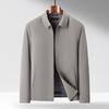 Men's Mid-Age & Senior High-End Casual Lapel Jacket for Spring & Autumn