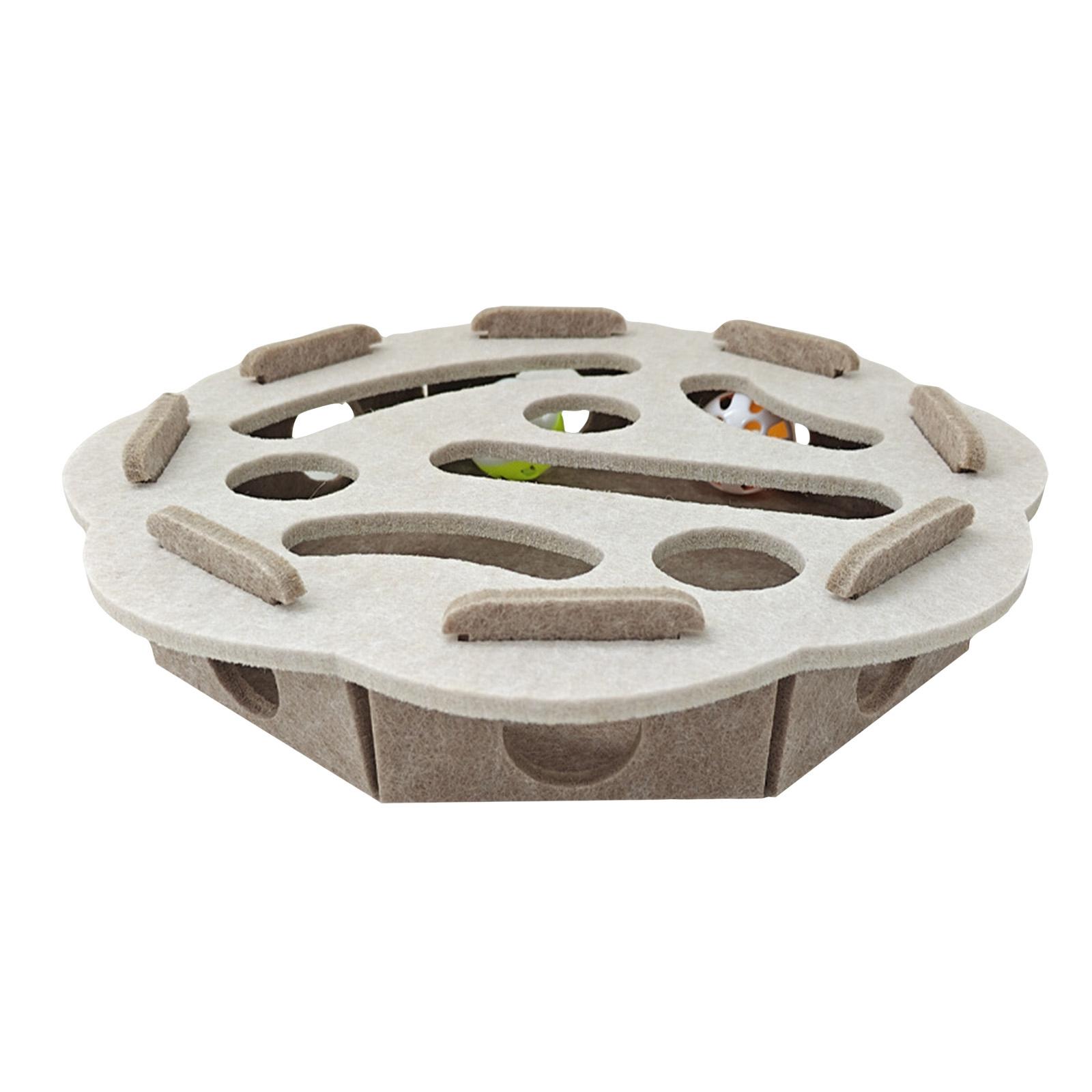 

Educational Toys Interactive For Indoor Tease Box With Squeaker Toys And Scratching, Track Ball Toys For Physical Exercise One Size белый