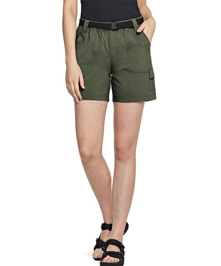 Ssikyual Women'S Outdoor Multi-Pocket Elastic Cargo Shorts (Type B)