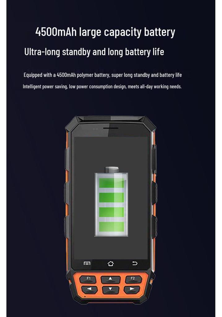 UHF RFID Handheld Reader & Writer with 1D/2D Barcode and Fingerprint Recognition