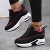Fashion Sneakers Women Mesh Breathable Casual Women Spring Platform Heels Wedges Height Increasing 2025 Knitted Ladies Vulcanized Shoes