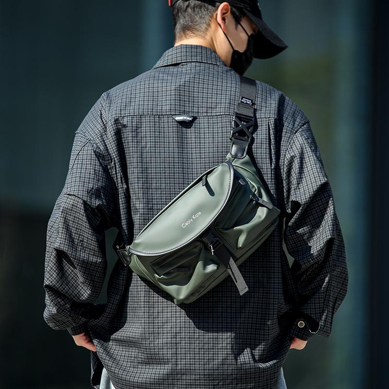 Multifunctional Shoulder Bag Sports Waist Bag Men's Messenger Bag Riding Chest Bag